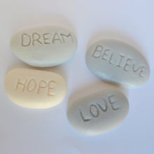 Load image into Gallery viewer, Inspirational Stones Soap Set - Believe, Dream, Love, Hope - SoapByNadia