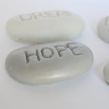 Load image into Gallery viewer, Inspirational Stones Soap Set - Believe, Dream, Love, Hope - SoapByNadia
