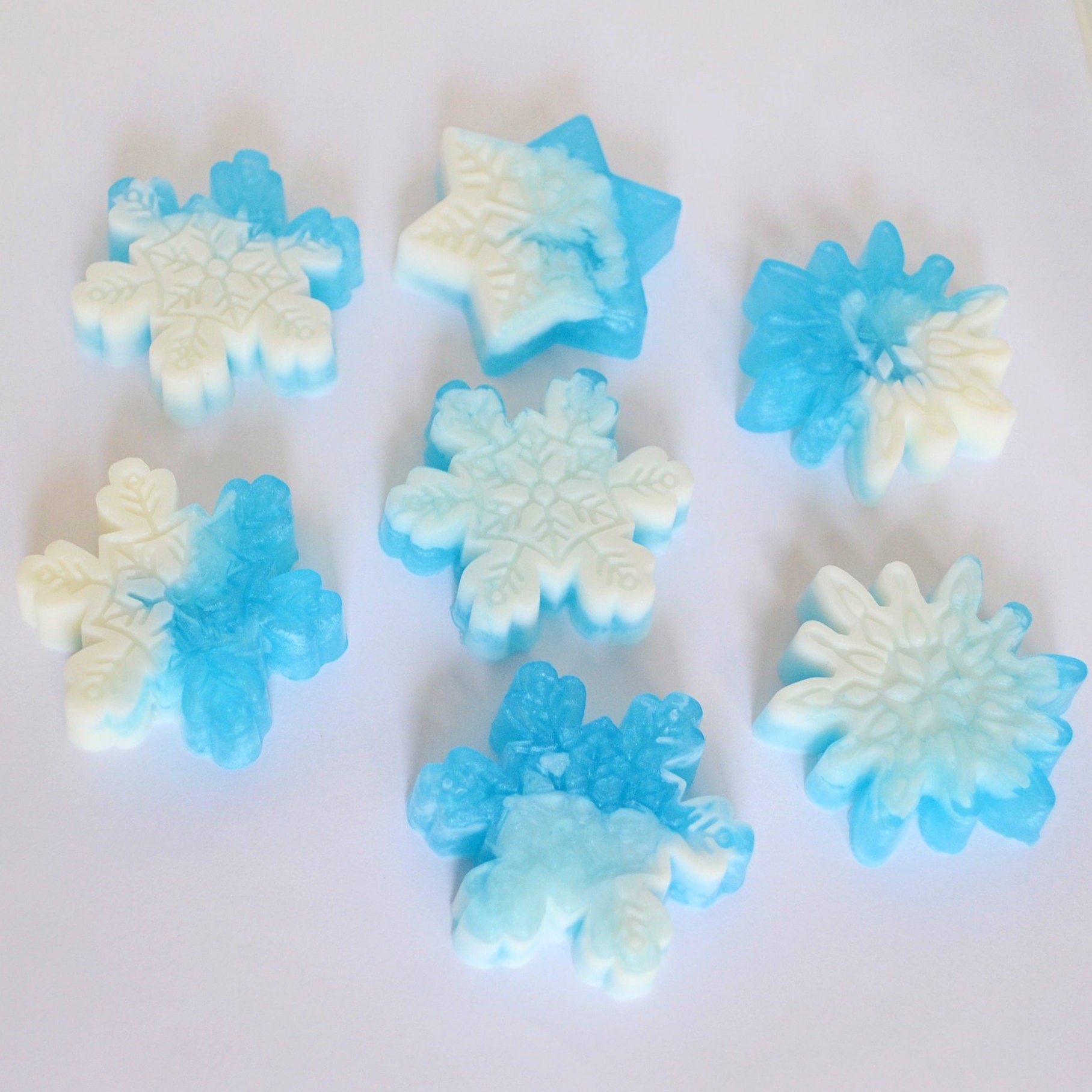 50 Snowflake Soap Favors / Soap By Nadia