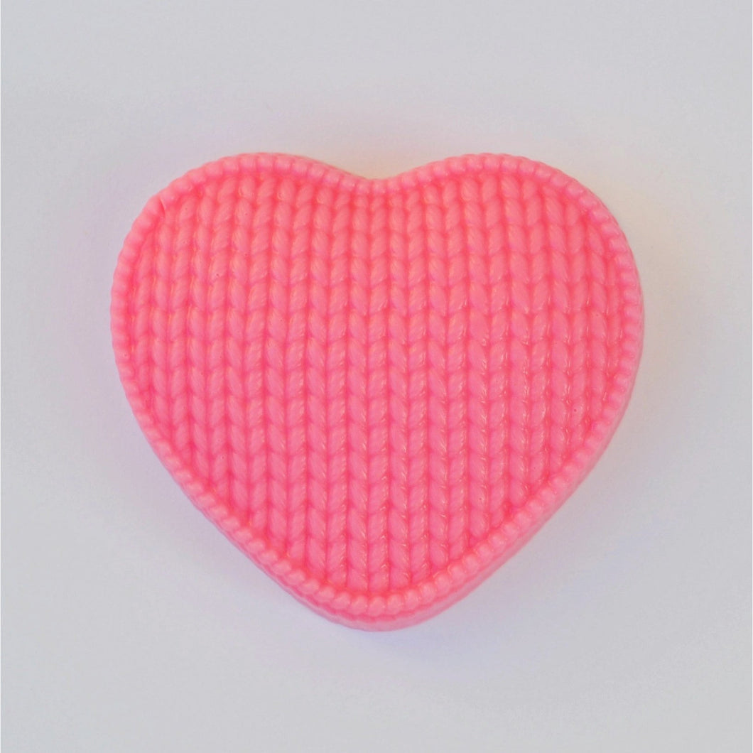 Knitted Heart Soap - SoapByNadia
